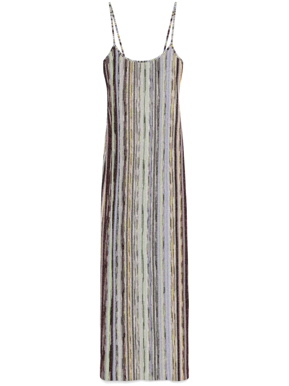 

Полосатое платье с люрексом Missoni, серебяный