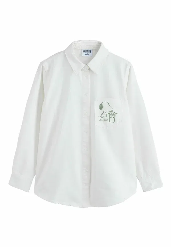 Блуза Next, модель Button down, кремовый