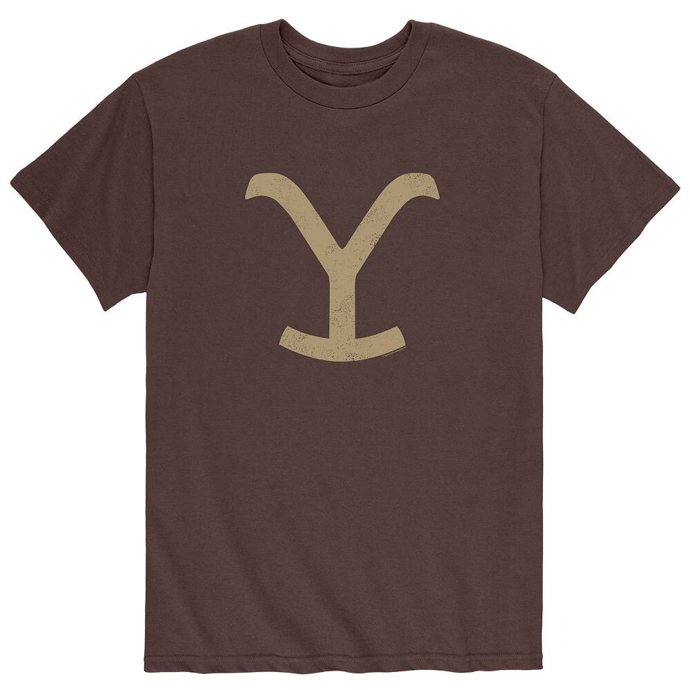 

Мужская футболка Yellowstone Y Brand Licensed Character, коричневый