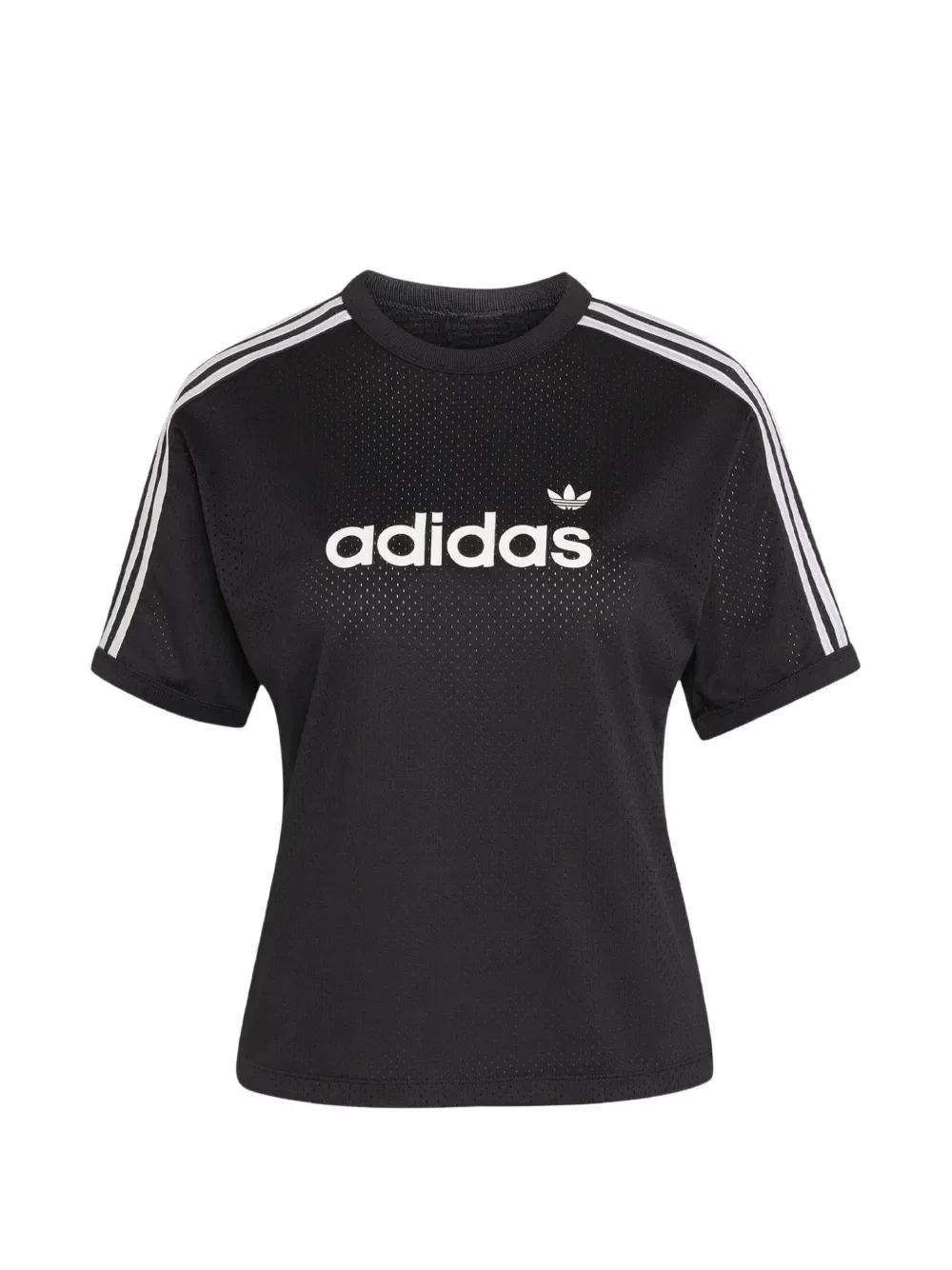 Футболка из сетки с логотипом Adidas, черный