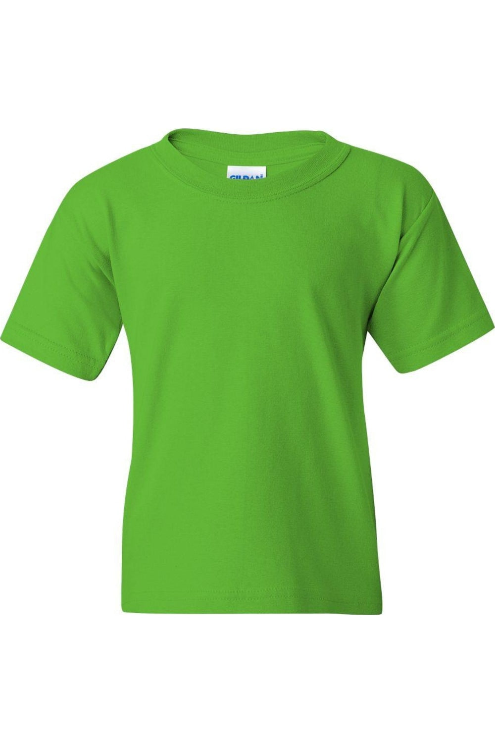 Футболка Gildan Heavy Cotton Youth, цвет safety green — фото 4