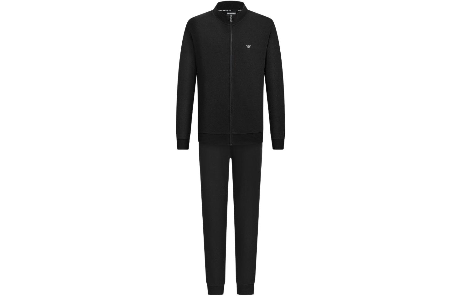 Футболка с принтом логотипа Emporio Armani, комплект из двух штук, черный — фото 2
