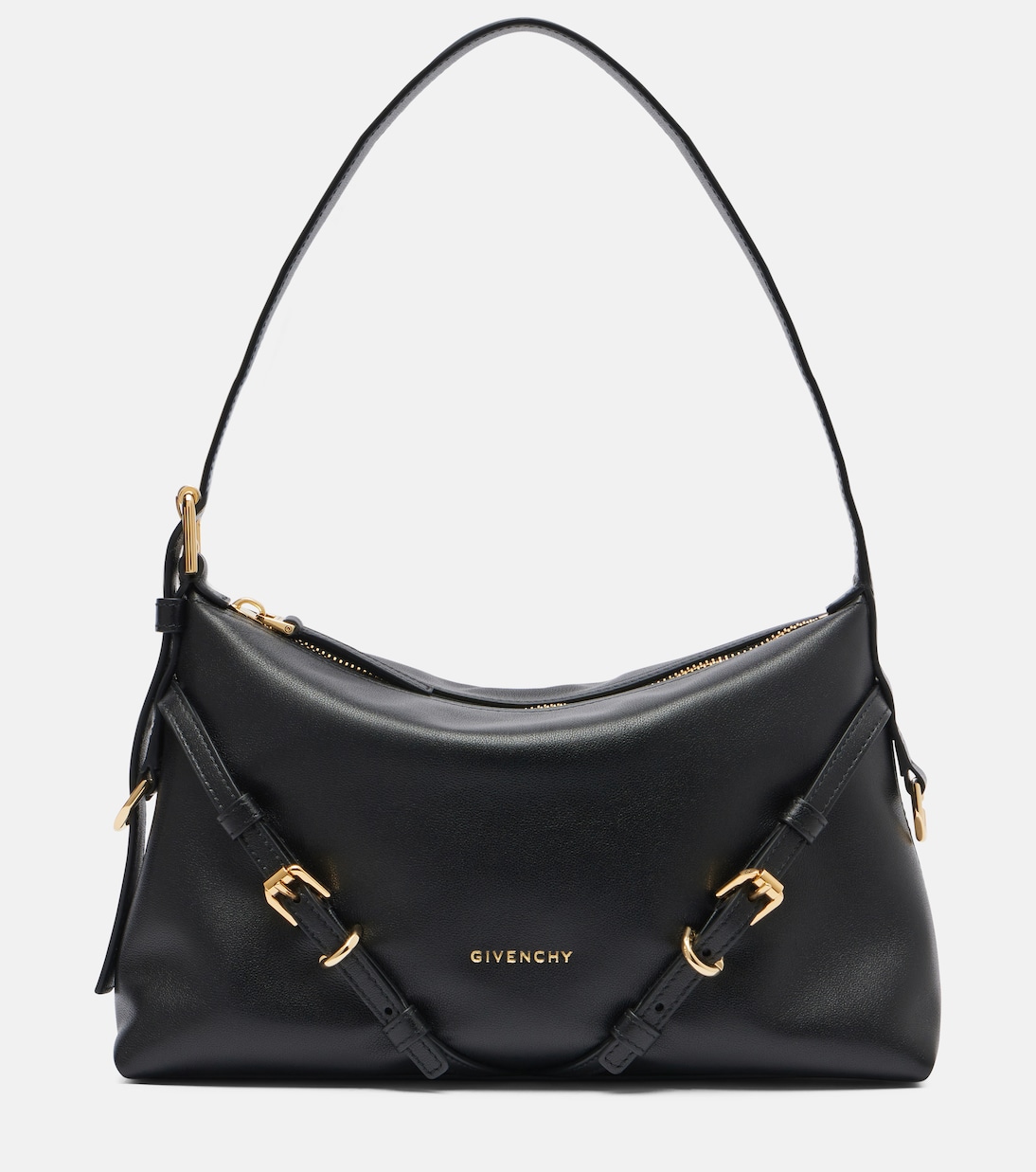

Кожаная сумка через плечо Voyou Mini Givenchy, черный