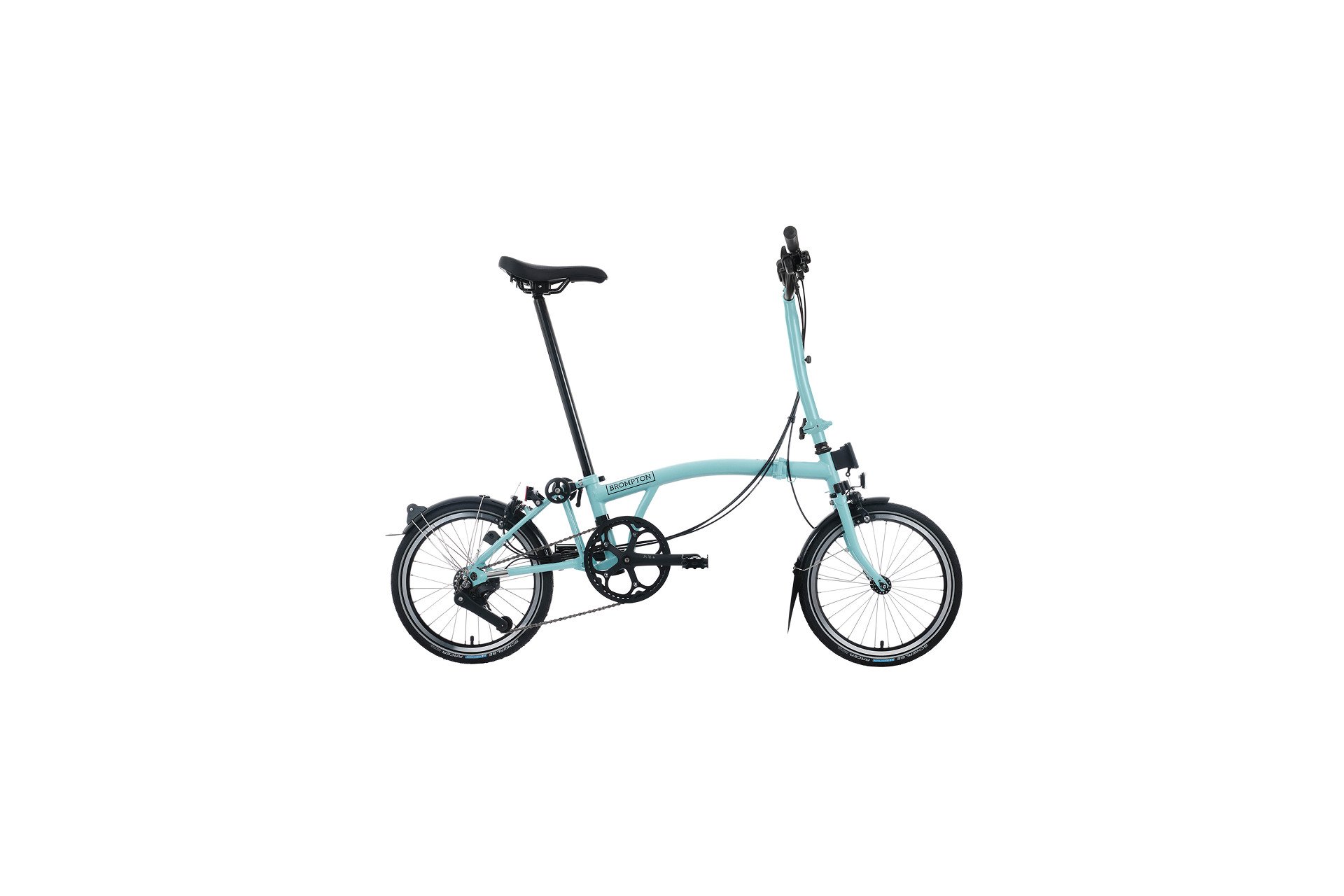 

Городской велосипед Brompton C line explore black edition - 16 дюймов - faltrahmen - 2026, aqua | turkish green