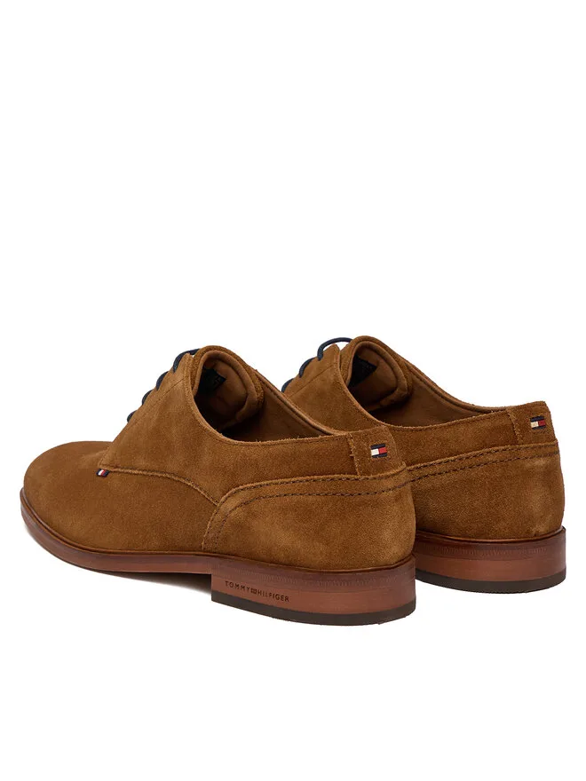 Tommy Hilfiger Замшевые туфли Hilfiger FM0FM05776 коричневого цвета — фото 3