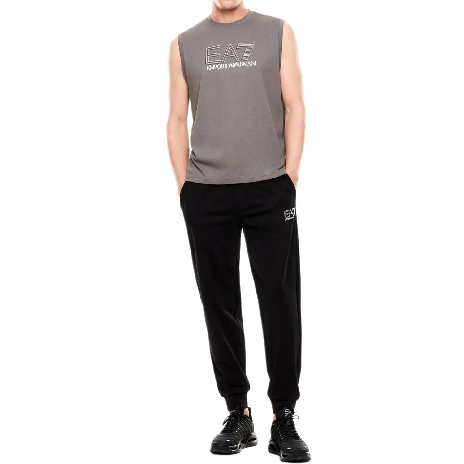 Майка EA7 для мужчин EMPORIO ARMANI, Gray — фото 3