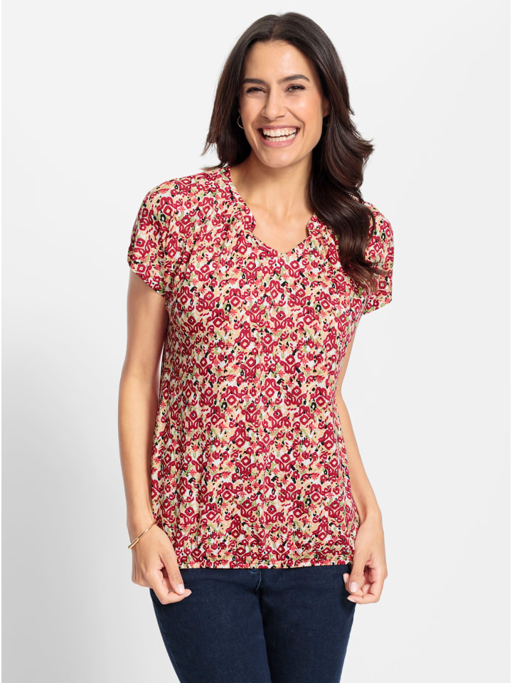 

Футболка с принтом в клубнично-лаймовых тонах WITT WEIDEN, Зеленый, Футболка с принтом в клубнично-лаймовых тонах WITT WEIDEN