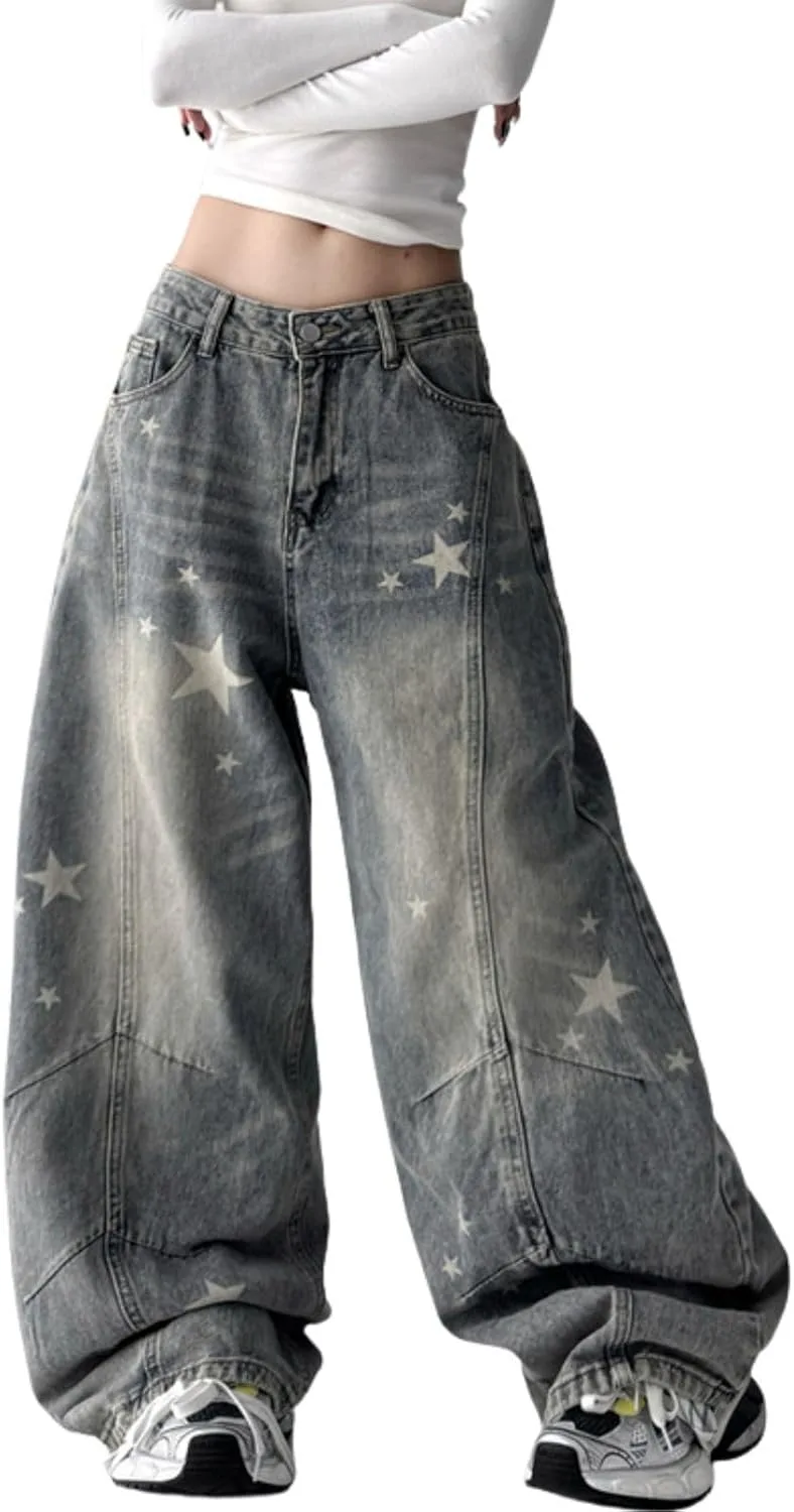 

Брюки джинсы baggy с пачворком и низкой посадкой BeRamg