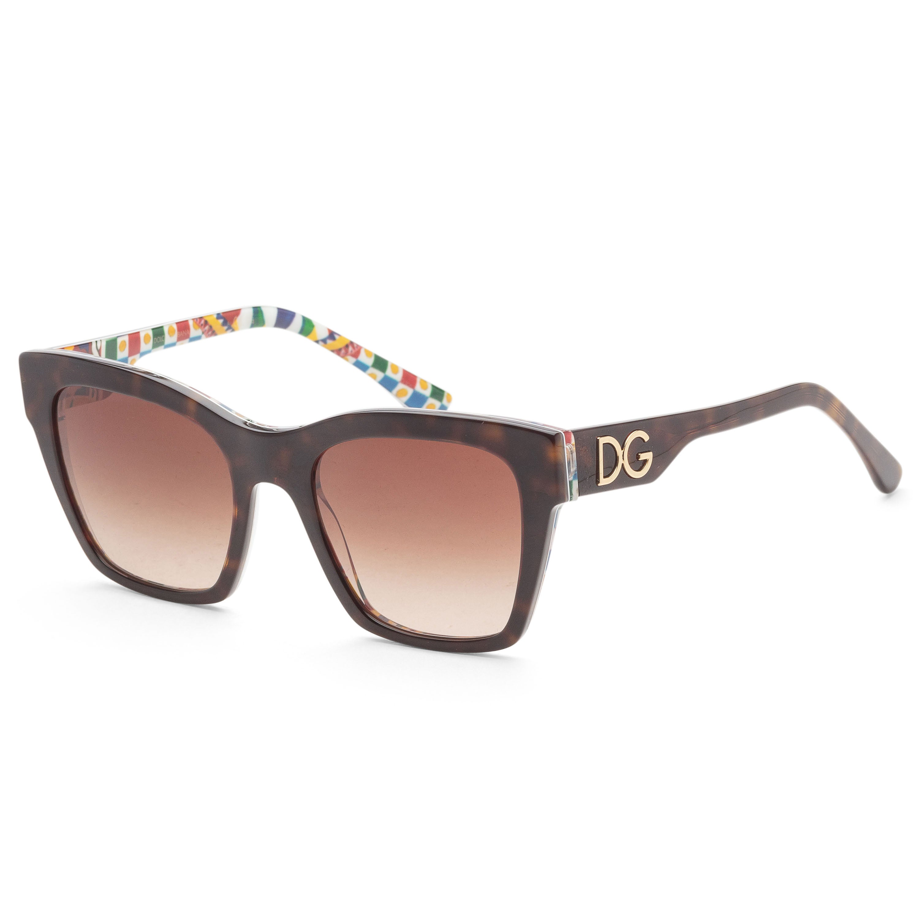 

Солнцезащитные очки Dolce & Gabbana женские 53 мм Havana On White Barrow