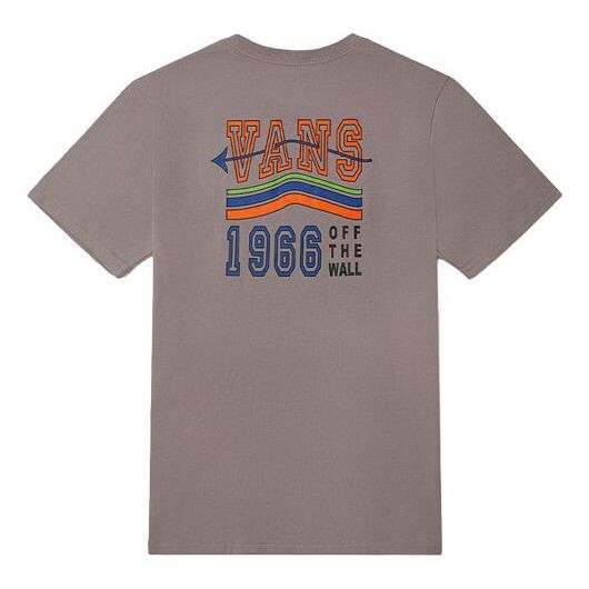 

Футболка rainbow logo round neck short sleeve purple t-shirt Vans, фиолетовый