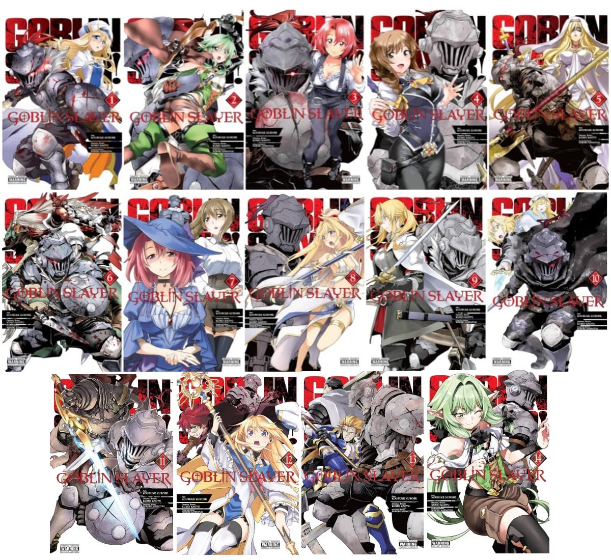 

Goblin Slayer Manga Series 14 Books Set (Vol. 1 - Vol. 14) (generic)