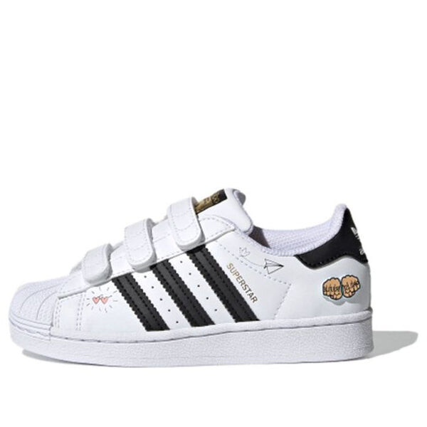 

Кроссовки суперзвезда j Adidas, белый