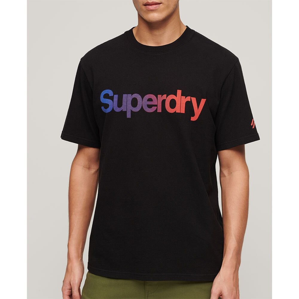 

Футболка с коротким рукавом Superdry Core Logo Loose, черный