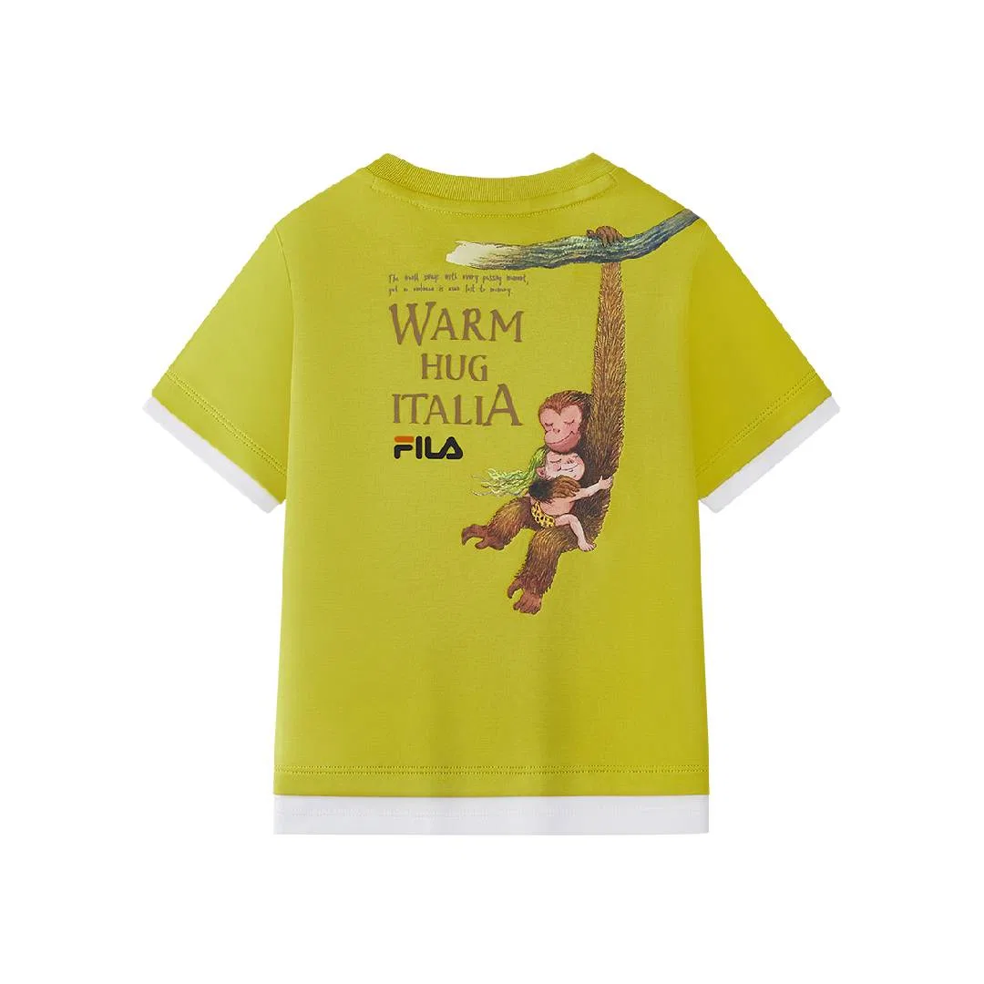 Футболка детская FILA KIDS с круглым вырезом Golden Autumn — фото 3