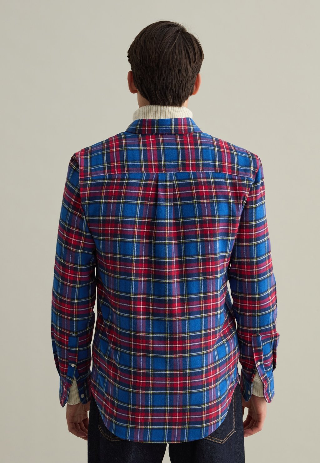 

Рубашка WITH CHECK PATTERN AND BUTTON-DOWN COLLAR PIOMBO, синий