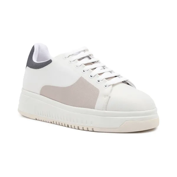 Жаккардовые кроссовки Snk Emporio Armani, белый