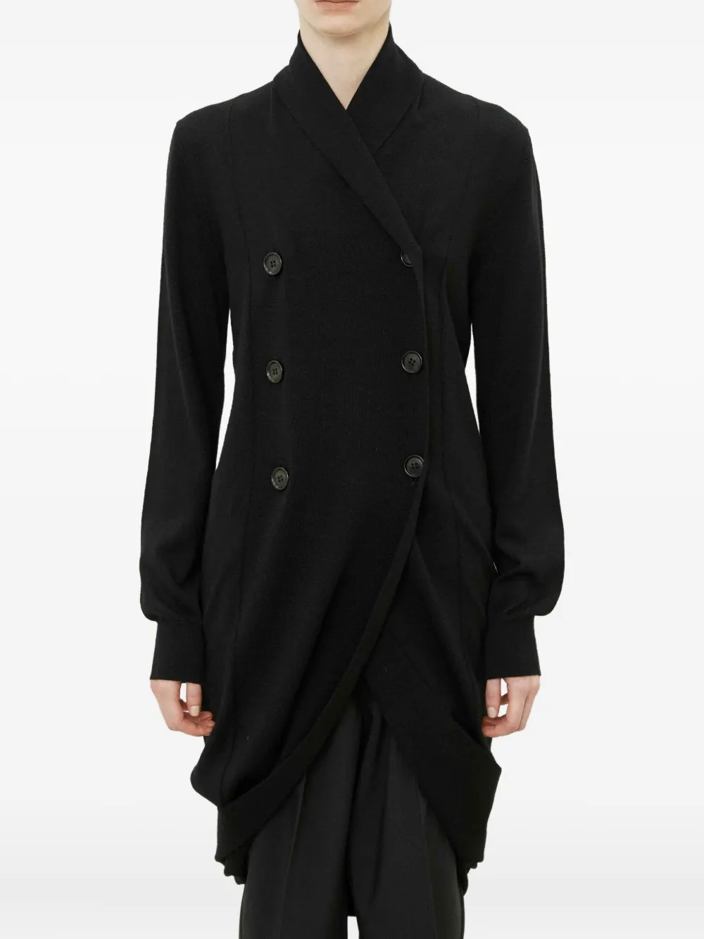 

Кардиган с драпировкой MeimeiJ, черный