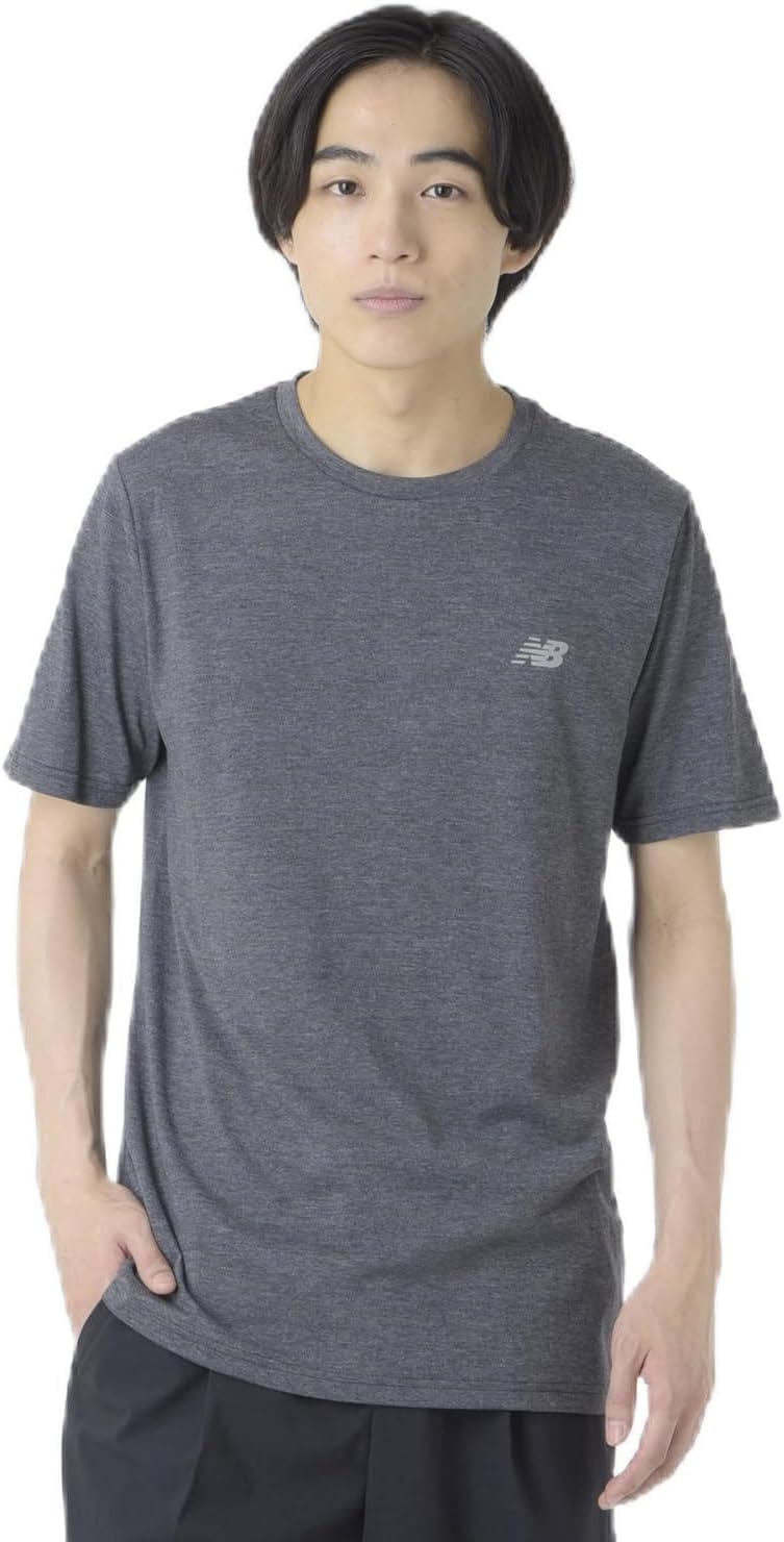 

Мужская футболка с коротким рукавом New Balance, Dry Heather Tech (MT41070), черный