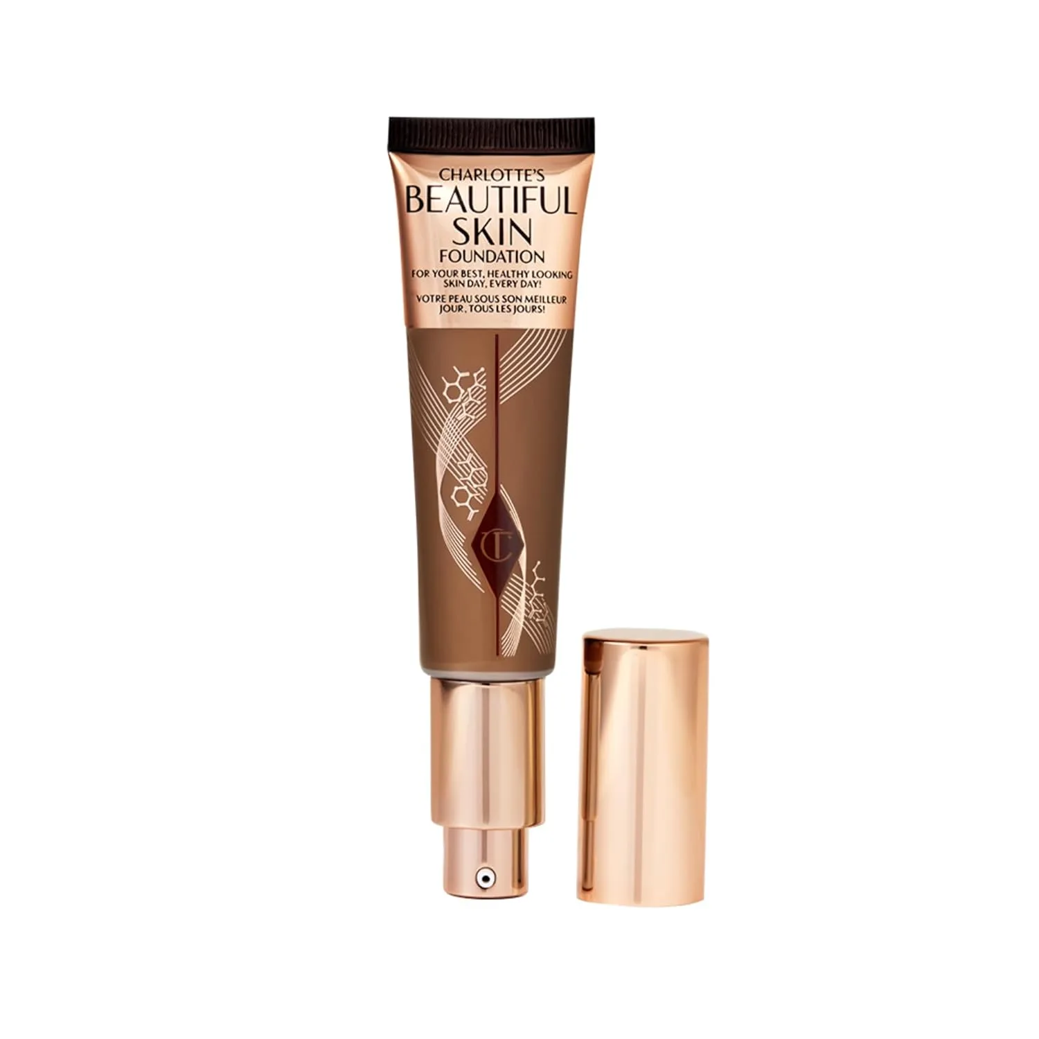 Charlotte Tilbury Beautiful Skin тональный крем среднего покрытия с увлажняющим эффектом, 15 Neutral - Deep with neutral-golden undertones