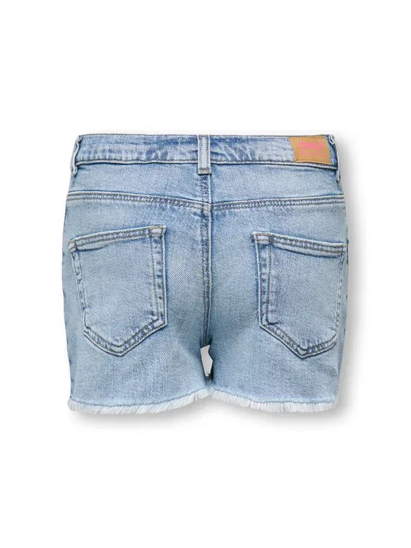 Джинсовые шорты Only Girls, light blue denim, светло-голубой деним — фото 4