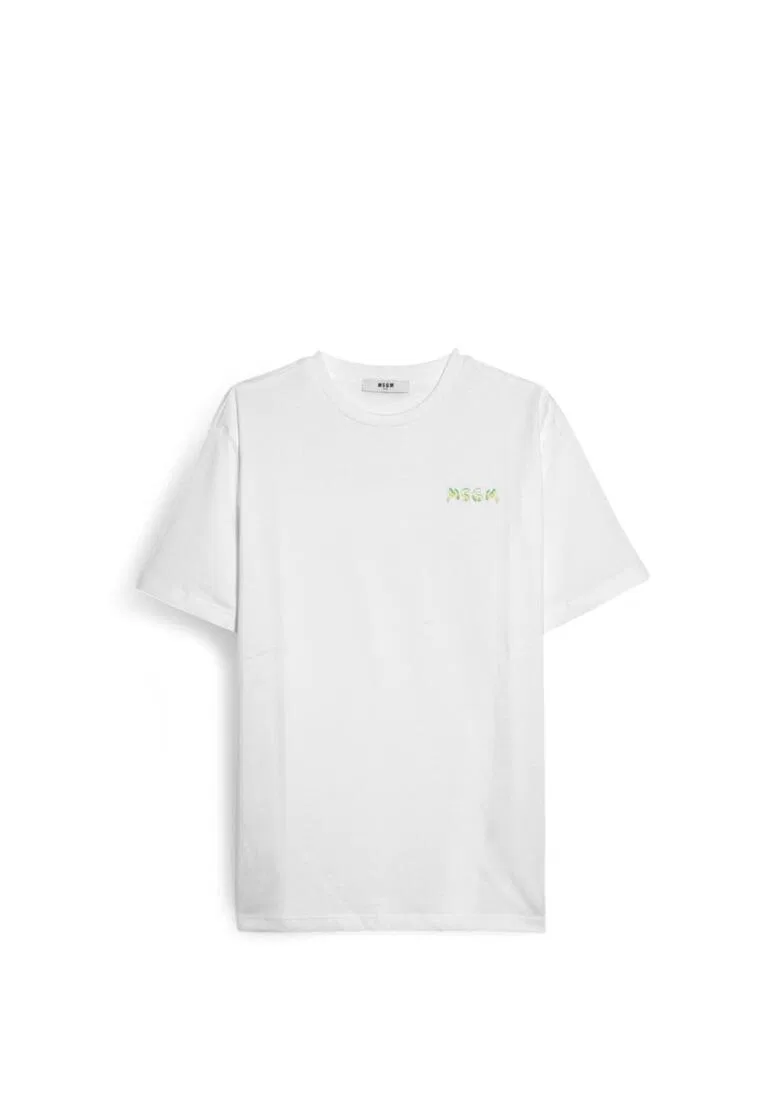 Футболка, хлопок, для детей Msgm, белый