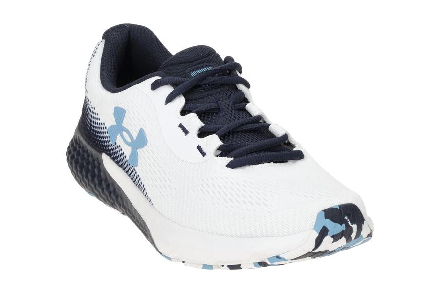 Кроссовки Under Armour Charged Rogue 4 белые синие мужские 3026998 — фото 3