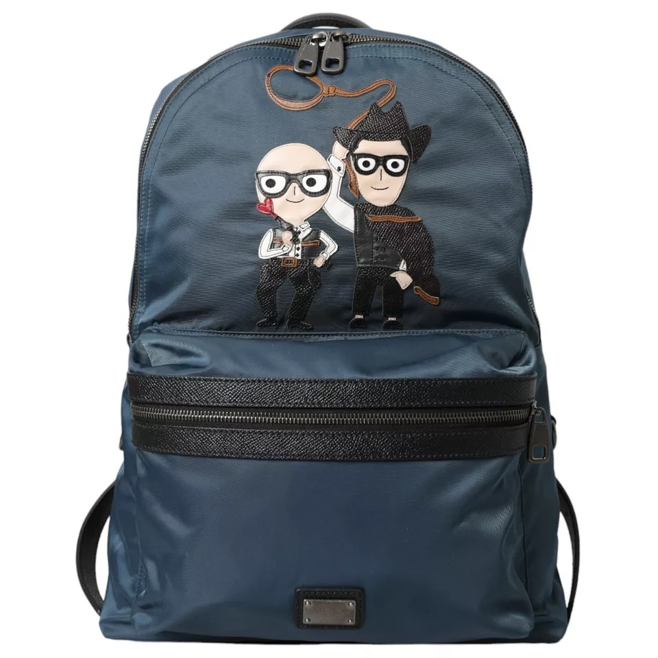 

Синий нейлон #DGFamily Patch Мужской рюкзак Сумка Dolce & Gabbana