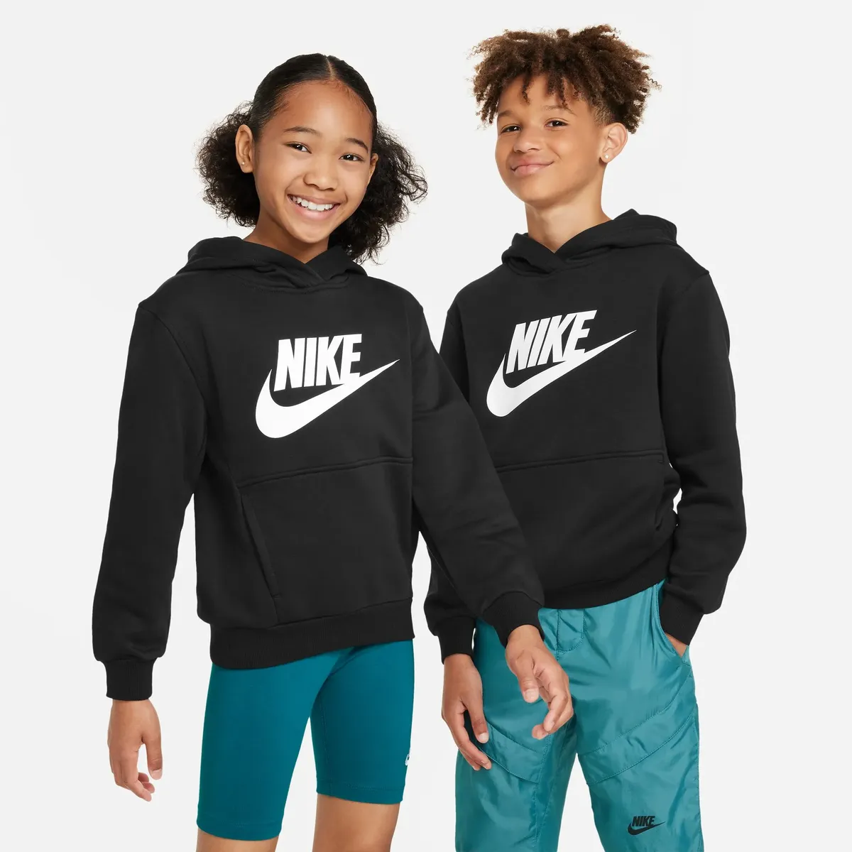 

Толстовка с капюшоном Nike Sportswear "CLUB FLEECE BIG KIDS' HOODIE", белый