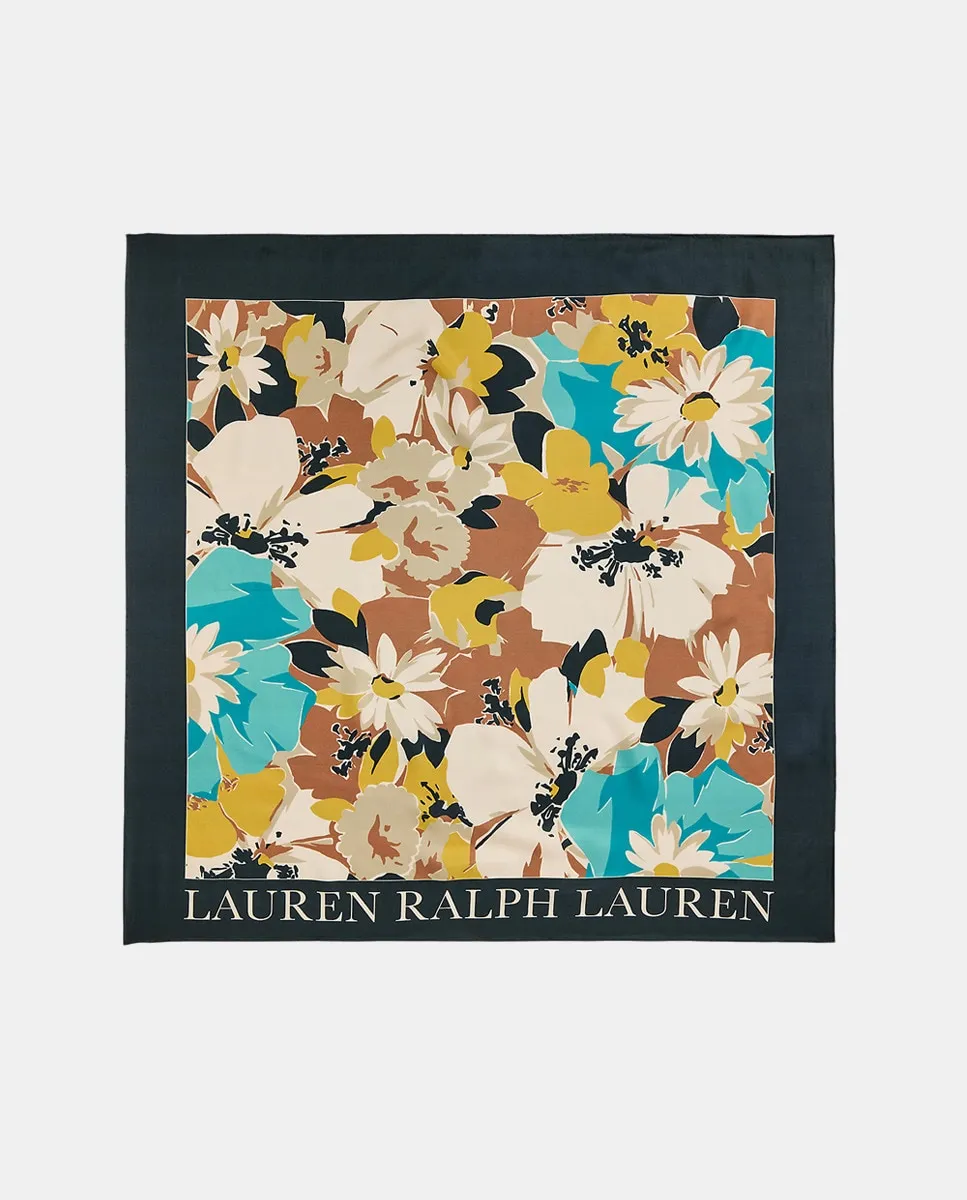 

Женский шарф с принтом Lauren Ralph Lauren, бирюзовый