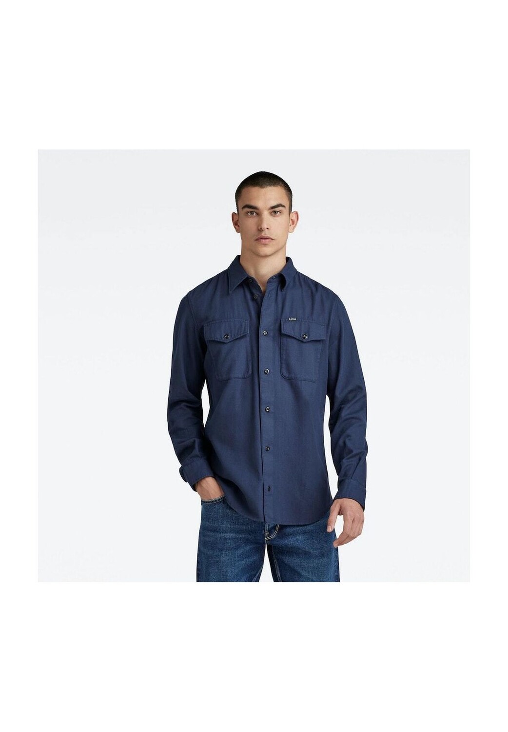 

Рубашка с длинным рукавом G-STAR RAW, цвет Sartho Blue