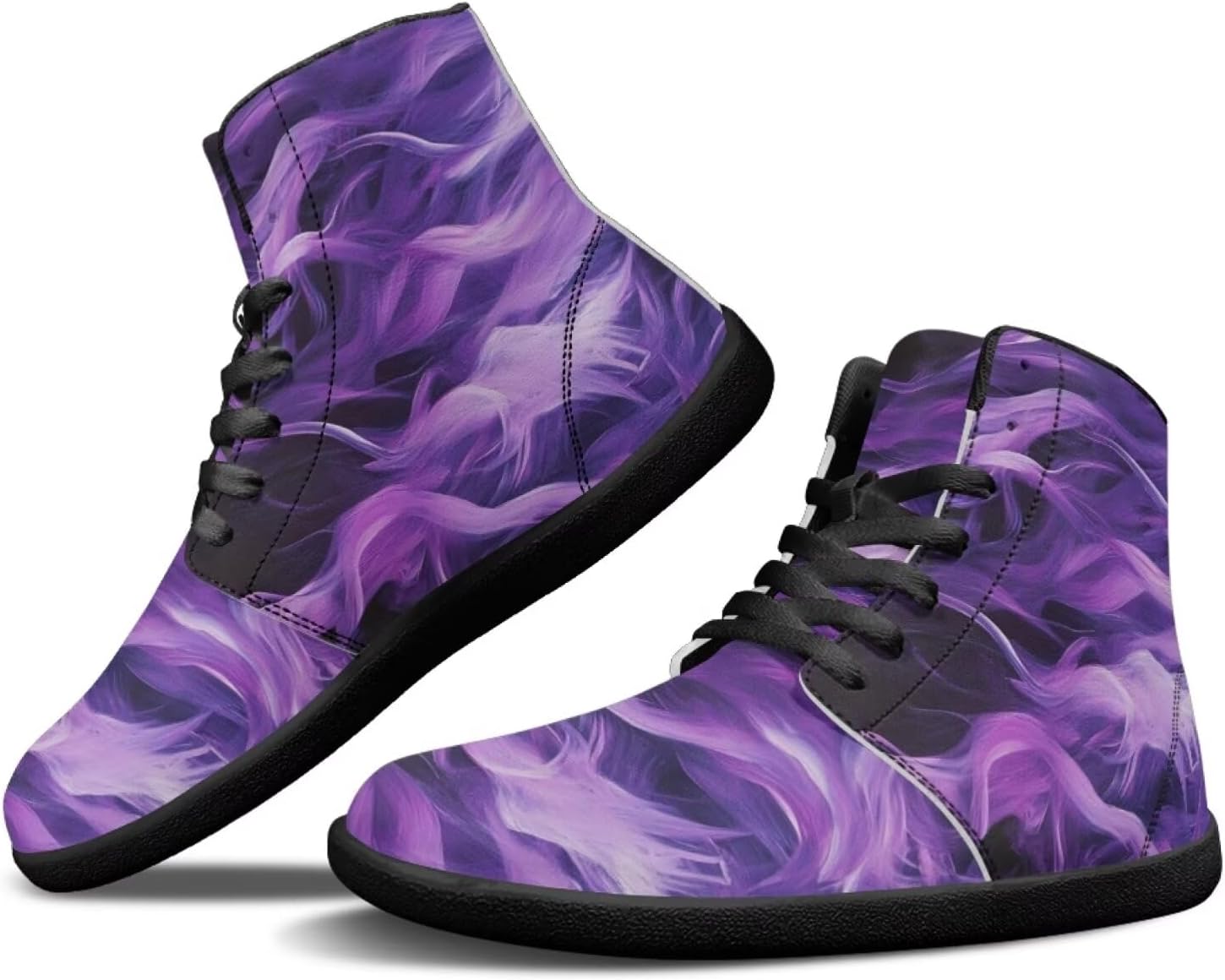 

Кроссовки Binienty Hike Barefoot для мужчин и женщин, минималистичные с нулевым перепадом, без шнурков, фиолетовый