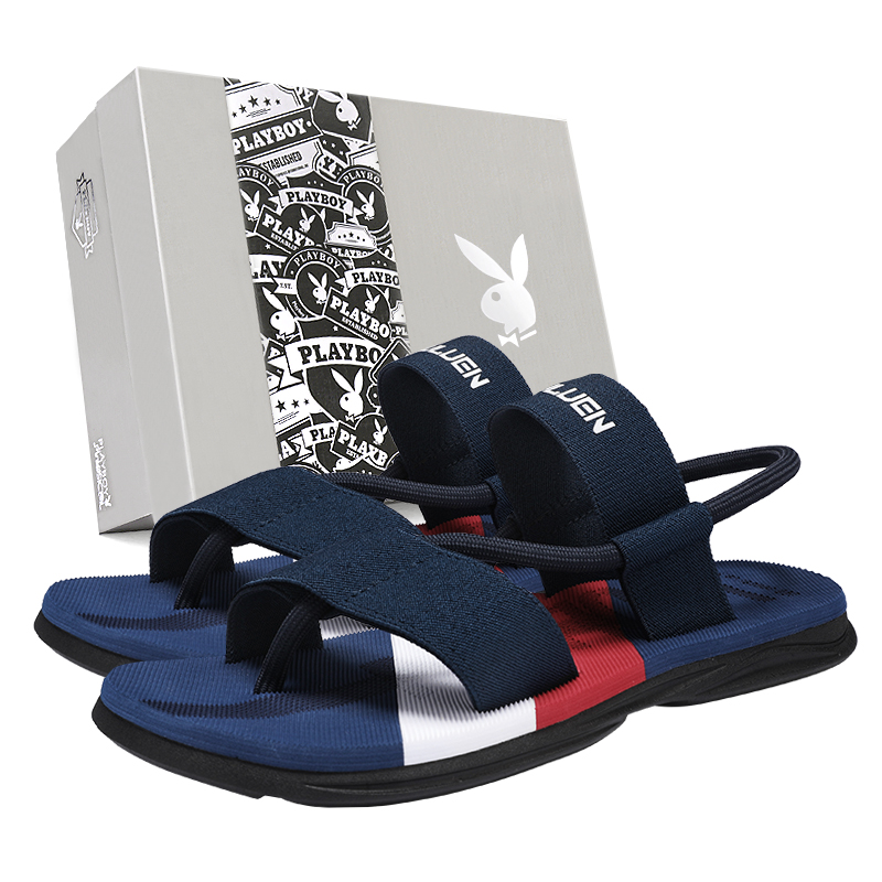 

Playboy Мужские сандалии с одной лямкой тёмно-синие, цвет Dark Blue
