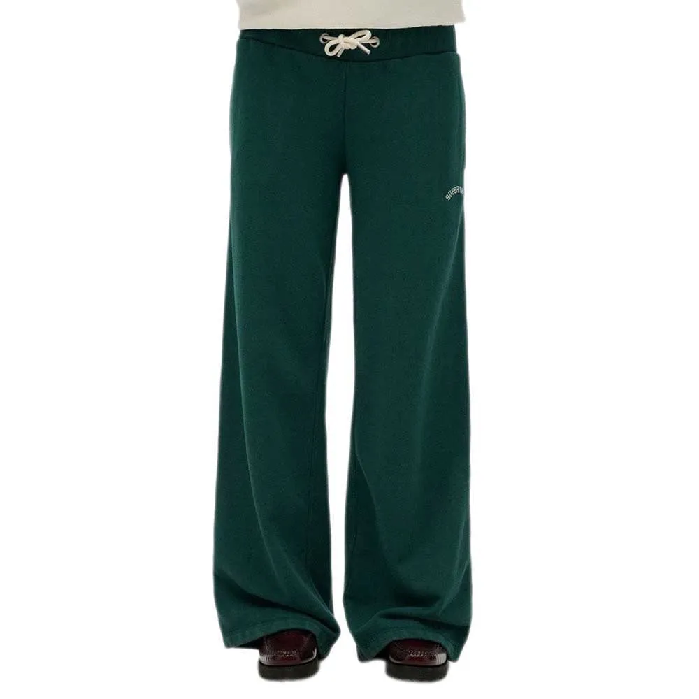 

Джоггеры Superdry Essential Logo Wide Leg, зеленый