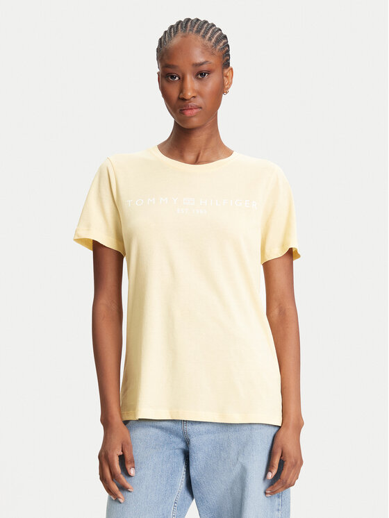 

Футболка обычного кроя WW0WW40276 Tommy Hilfiger, желтый