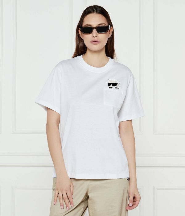 

Футболка иконка rs пик-а-бу Regular fit Karl Lagerfeld, белый