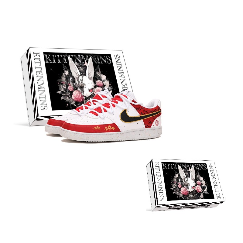 

Nike Кроссовки для скейтбординга Court Vision 1 Abrasion Resistant Low top мужские серо-коричневые