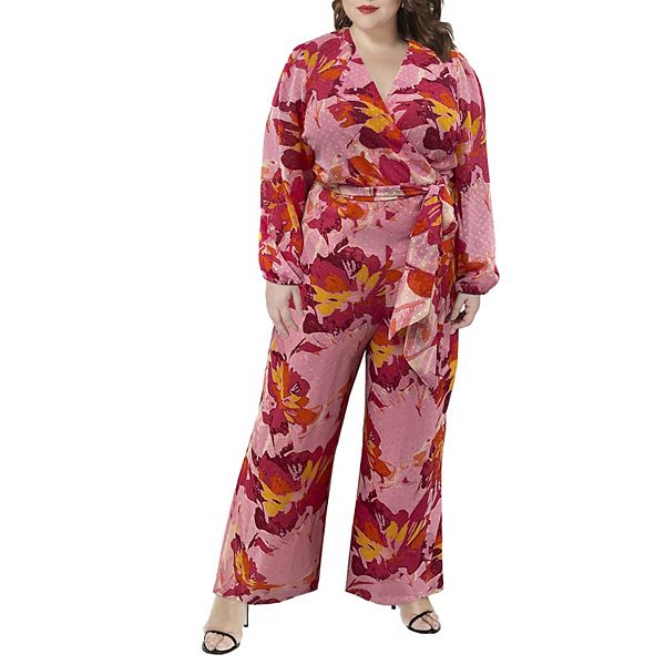 

Костюм-комбинезон Marée pour toi с запахом Jessica London, Pink