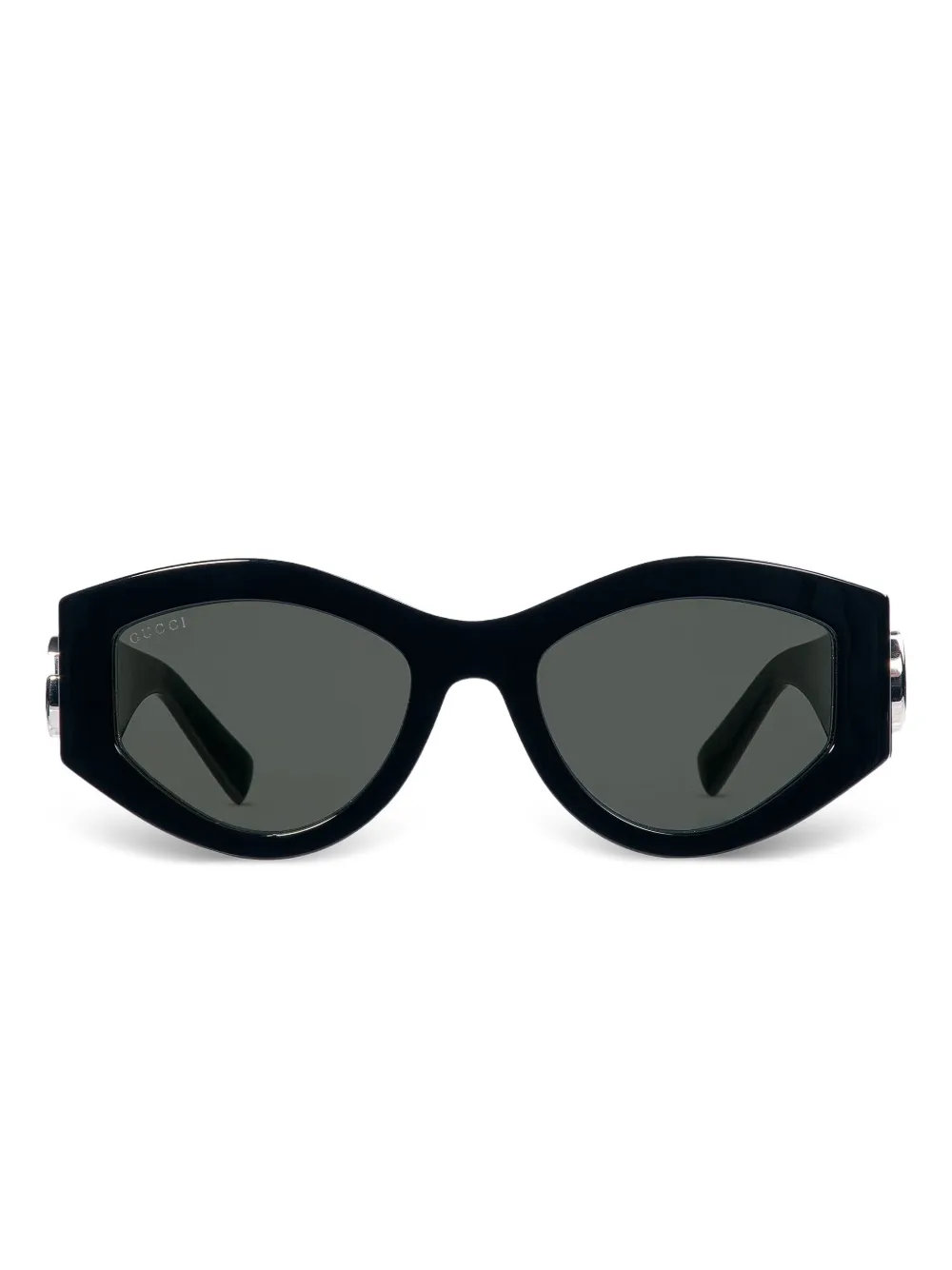 

Солнцезащитные очки в геометричной оправе Gucci Eyewear, черный