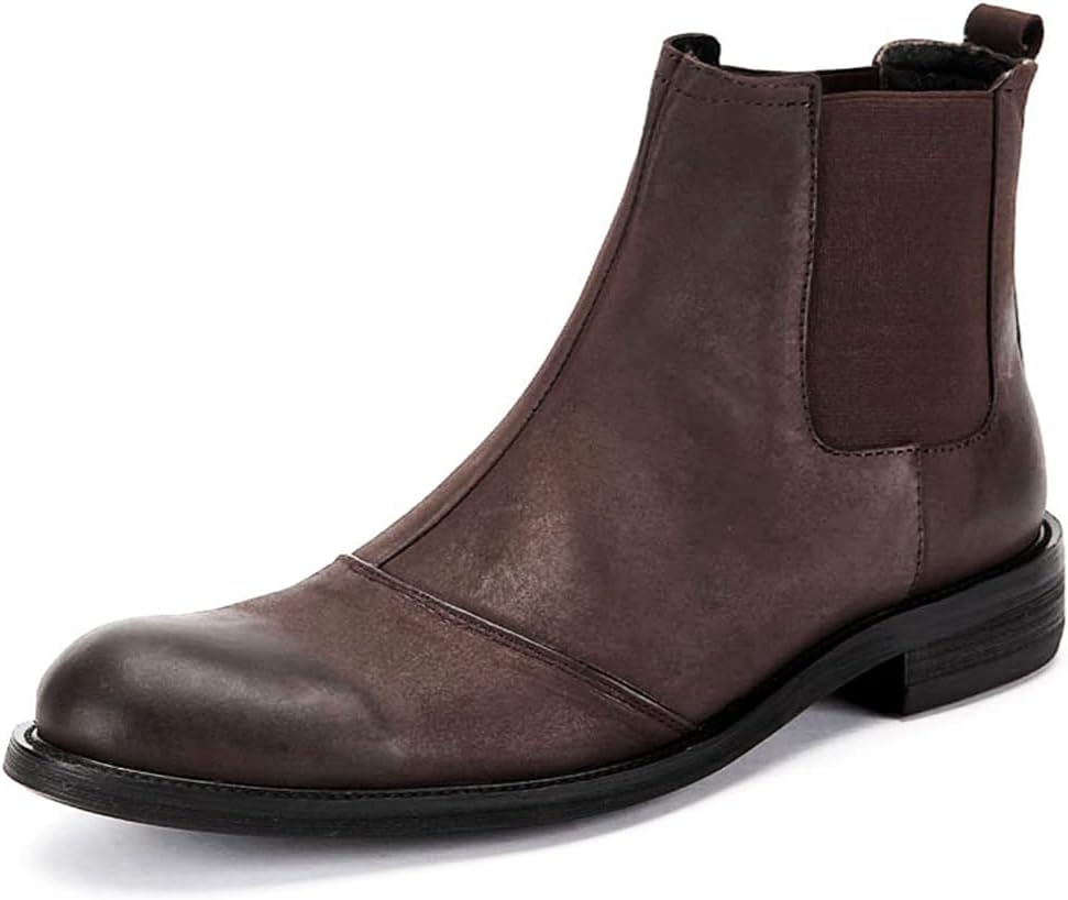 

Мужские челси, классические повседневные рабочие броги, официальные туфли, черные B-39/UK 6.5/US 7 JLFZC, коричневый