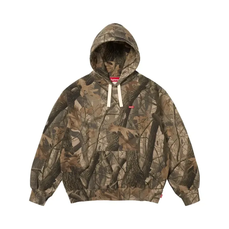 Толстовка Supreme Small Box Drawcord Hooded Sweatshirt 'Realtree Hardwoods Camo', коричневый