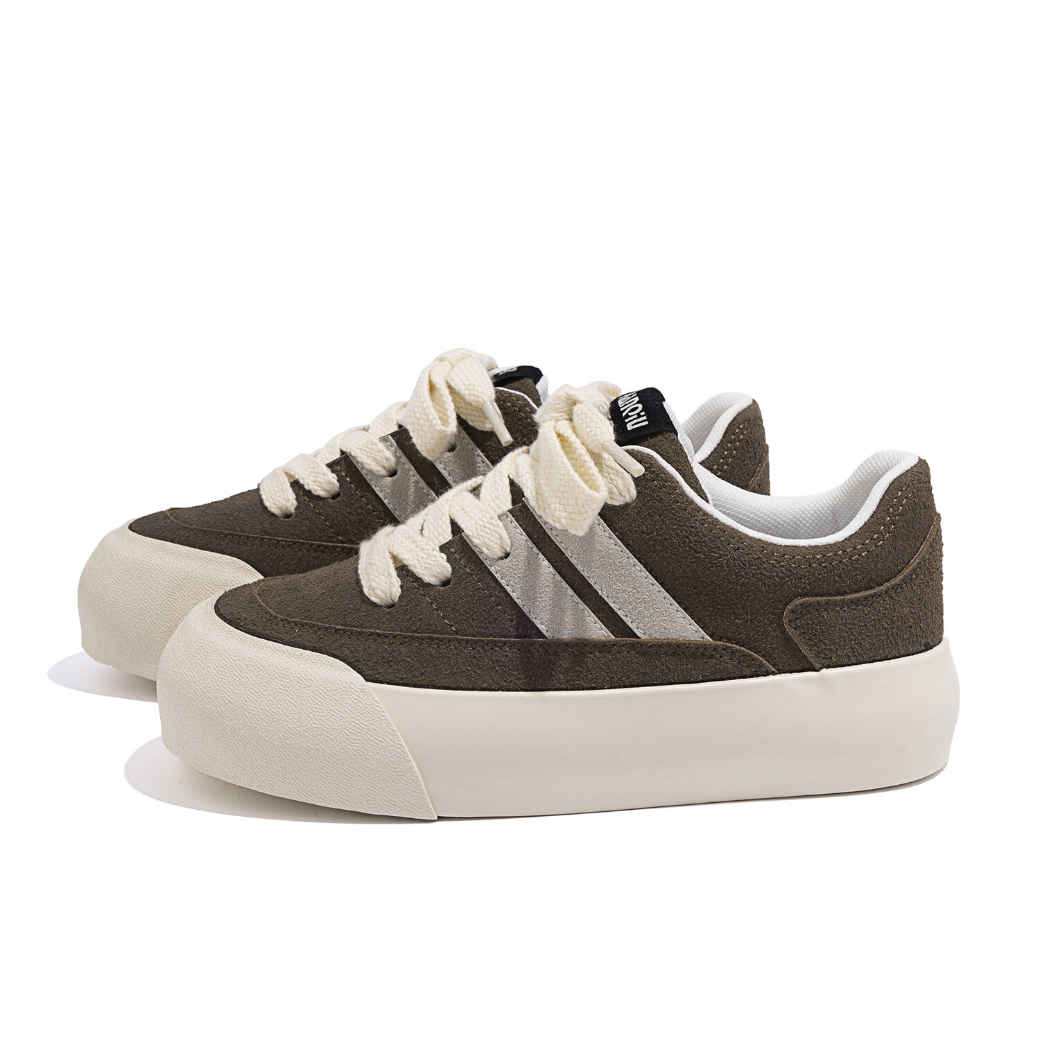 

Кроссовки HUANQIU Skateboarding Shoes Women's Low-top Brown, коричневый
