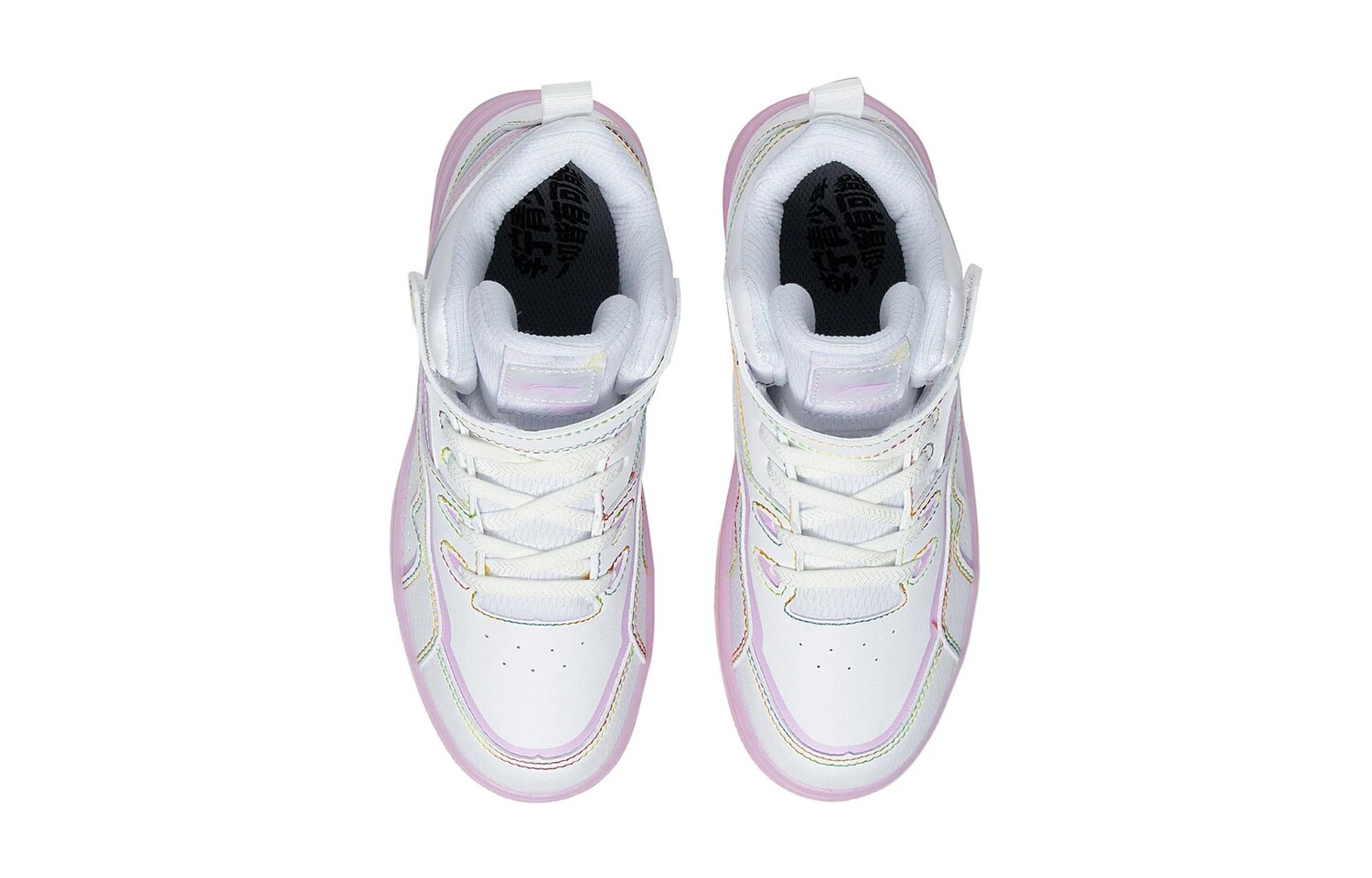 Коллекция Sports Life Kids Скейтбординг Кроссовки GS High-top Белый/пудровый Lining Young — фото 4