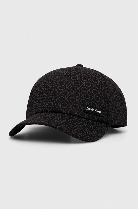 

Хлопковая бейсболка Calvin Klein, черный