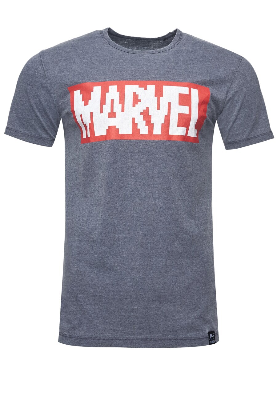 

Классическая футболка Recovered Shirt Marvel Pixel, синий