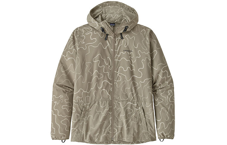 Куртка Stretch Terre Planing для мужчин Patagonia, цвет Black camouflage/AECB — фото 2