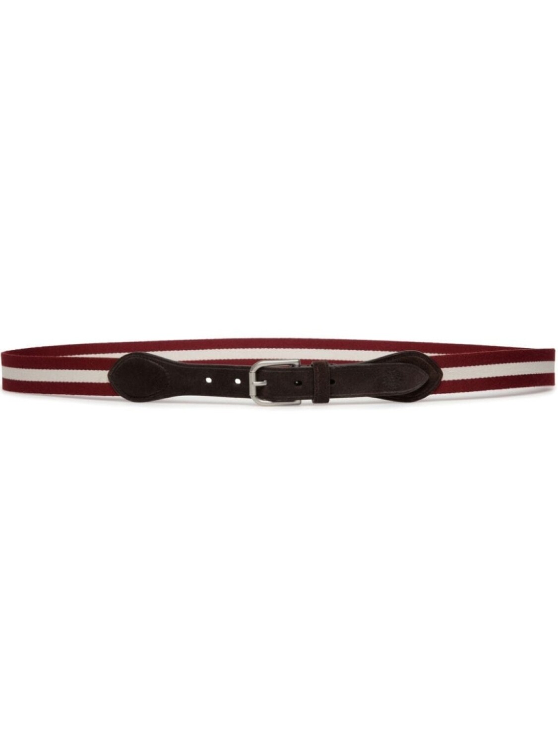 

Bally полосатый пояс, красный