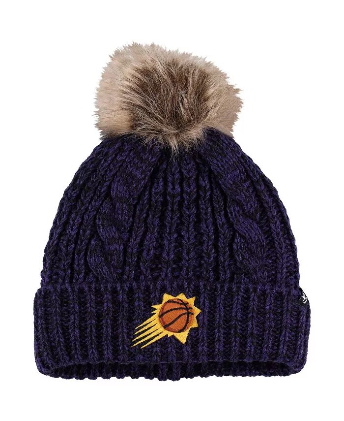 

Женская фиолетовая вязаная шапка Phoenix Suns Meeko с манжетами и помпоном '47 Brand