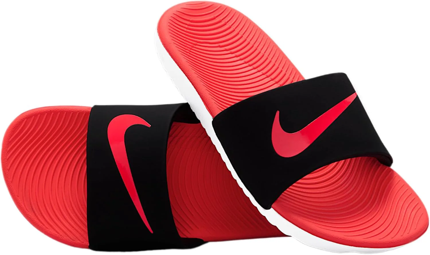 Сандалии Nike Kawa для детей, черный/ярко-малиновый/белый