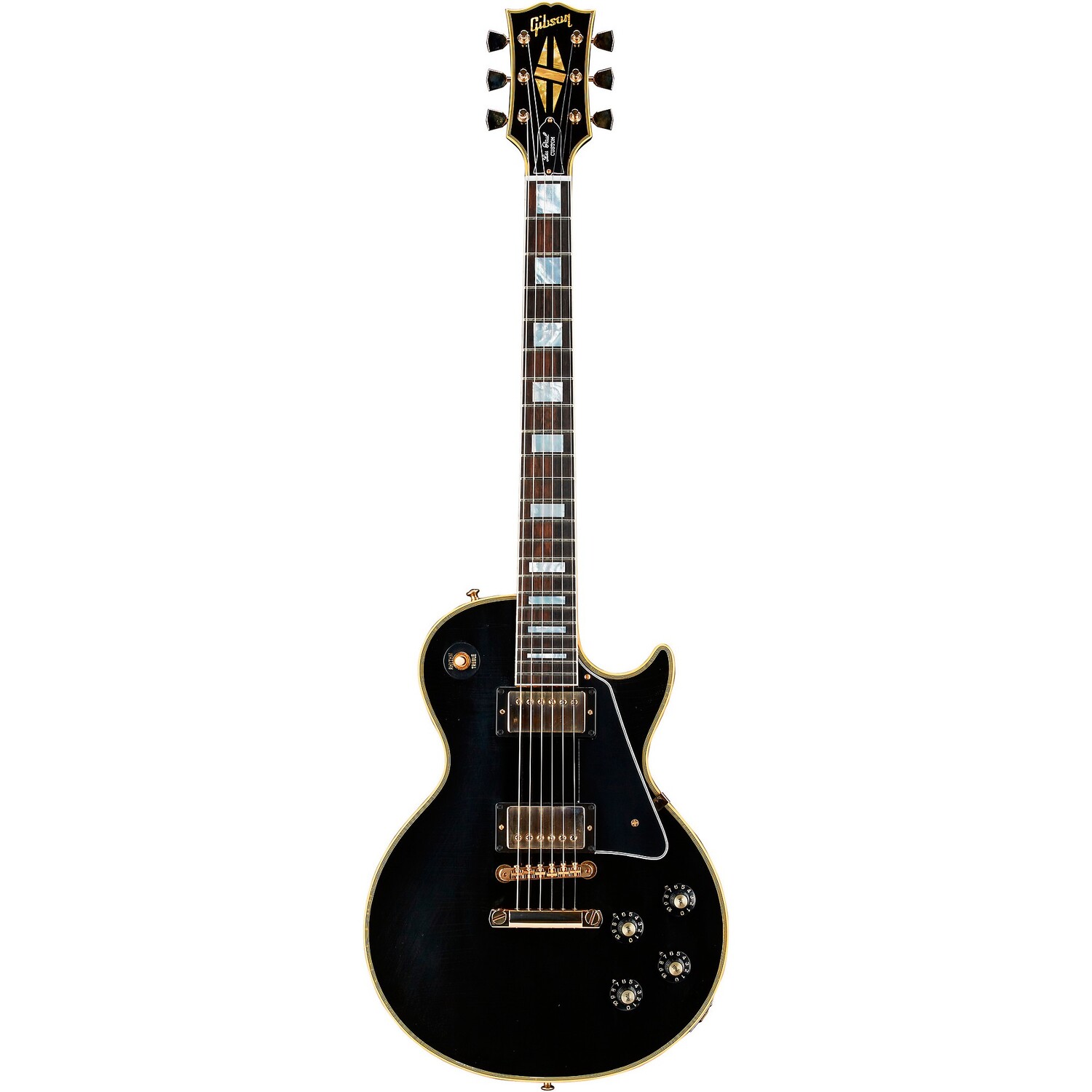 

Gibson Custom Murphy Lab 1968 Les Paul Custom Reissue Ultra Light Aged Электрогитара черного цвета