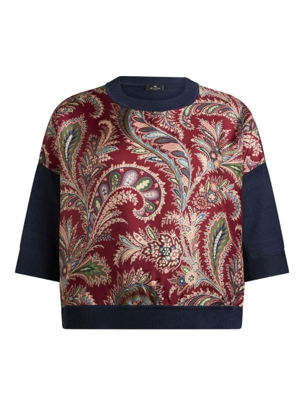 

Топ с узором пейсли ETRO, красный